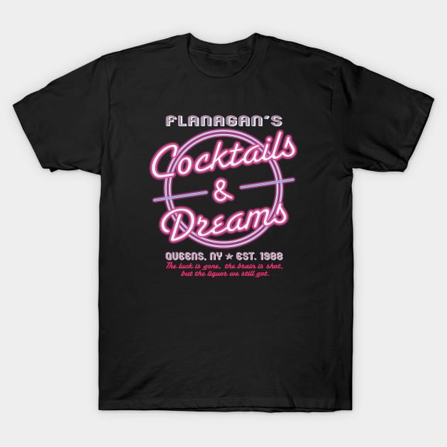 Cocktails & Dreams Bar T-Shirt by Alema Art